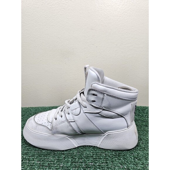 Naked Wolfe Phantom Womens Leather High Top Sneakers White Size 7 - Picture 8 of 13